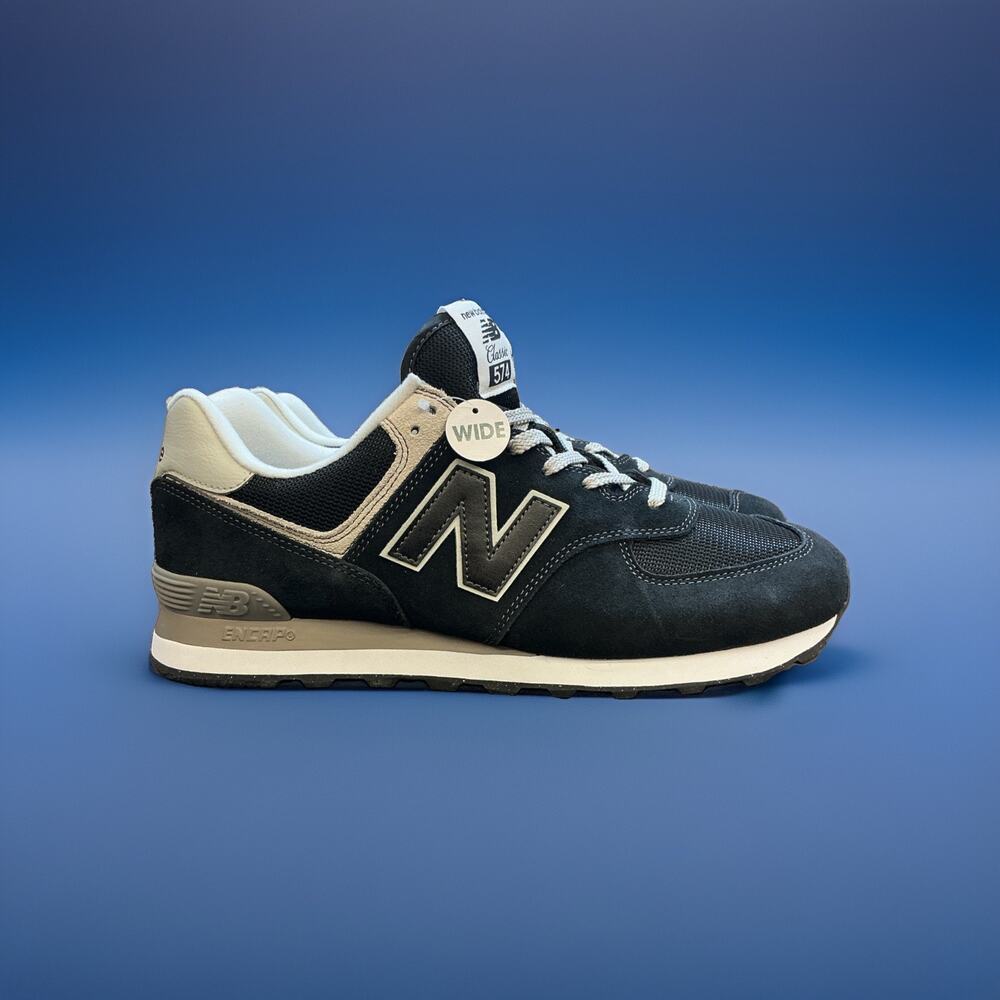 Size 11 - New Balance 574 Core Pack - Black Grey